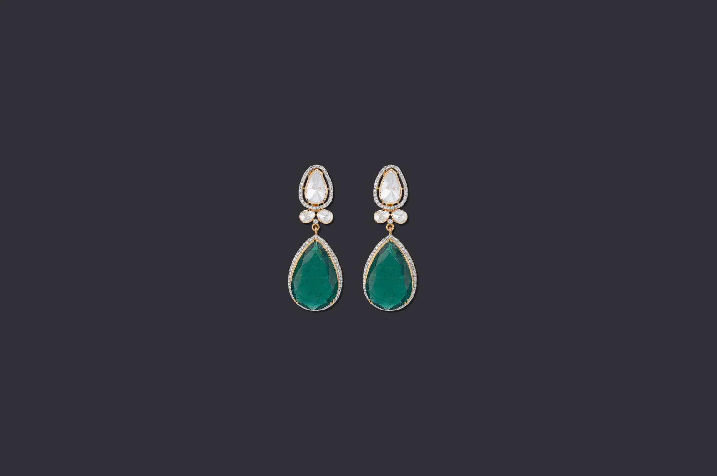 Polki Diamond Earring