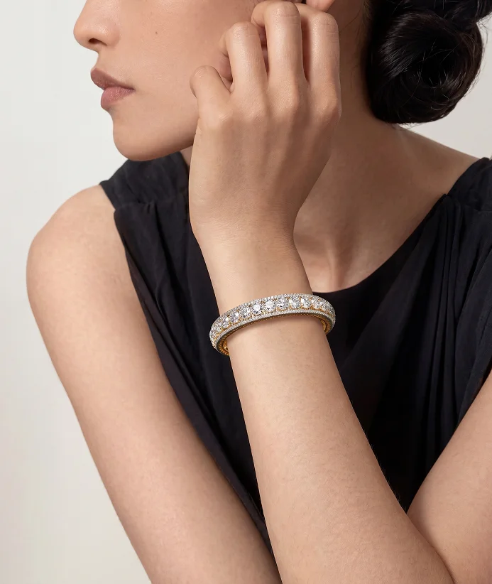 Bond Gold-Edge Eternity Bangle