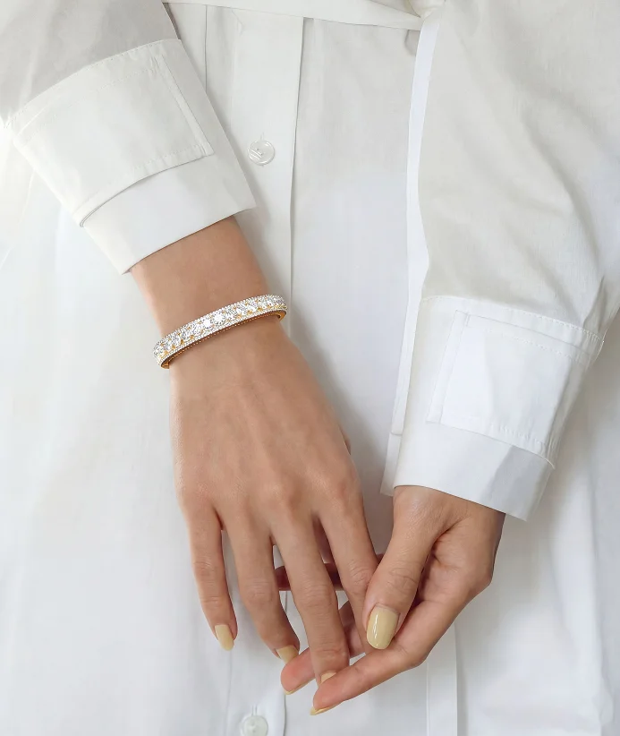 Bond Gold-Edge Eternity Bangle