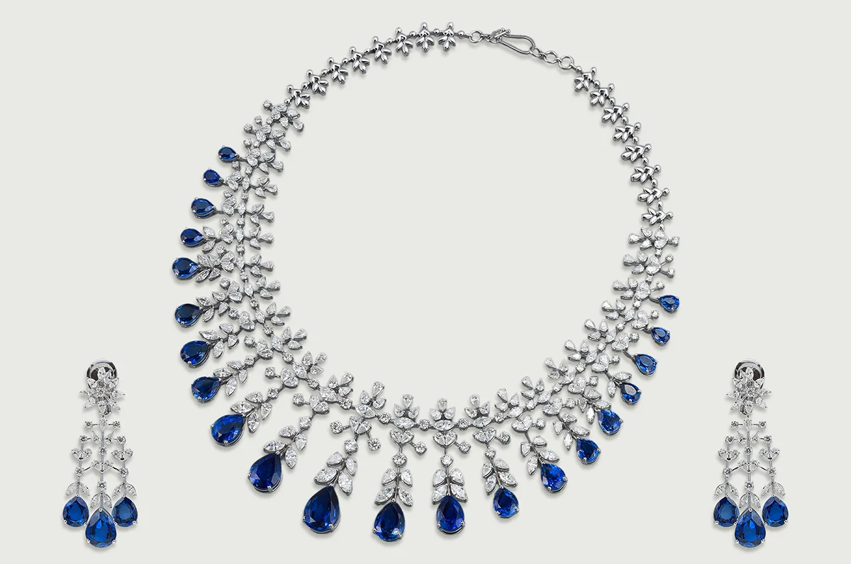 Solara Sapphire Dusk Necklace Set