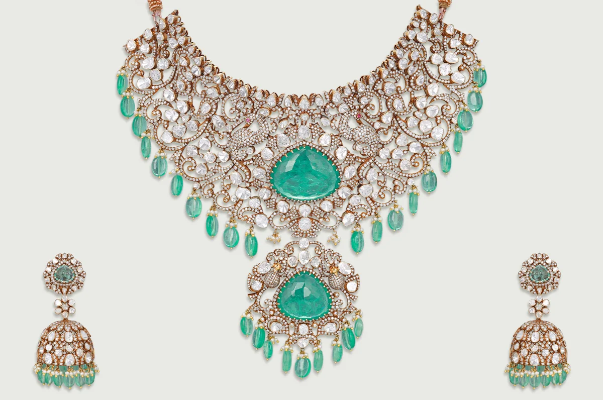 Alora Emerald Peacock Royale Set6