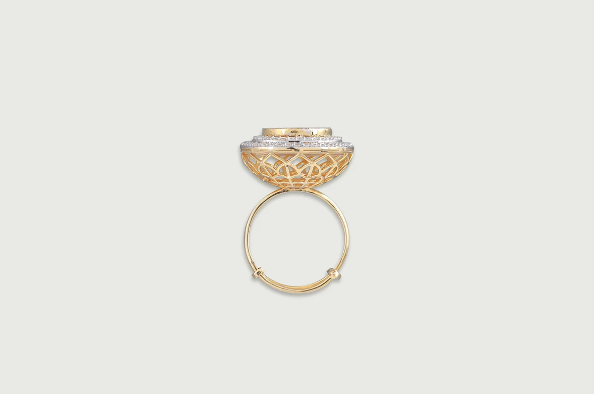 Amora Cushion Polki Halo Ring