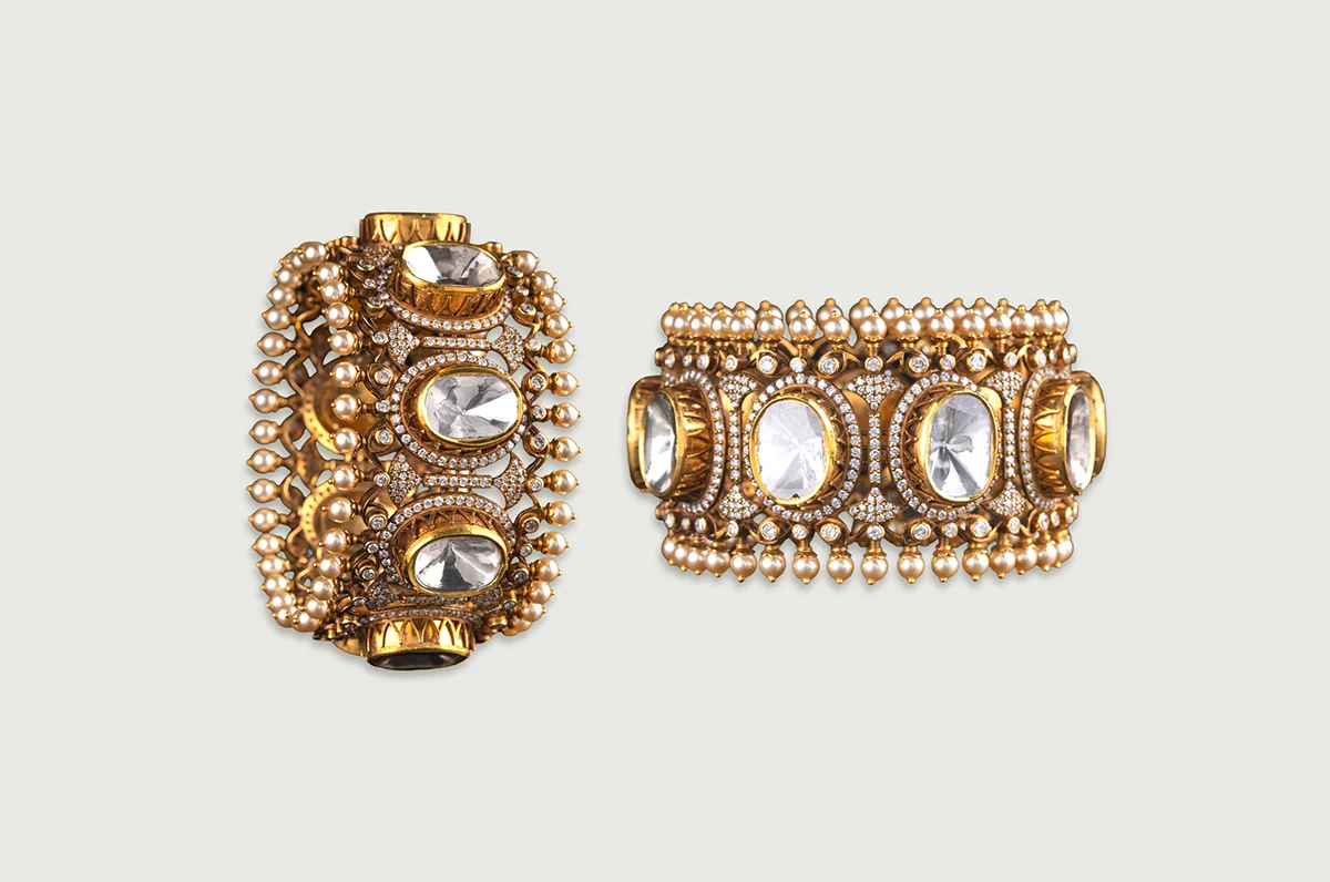 Amora Heritage Polki Cuff