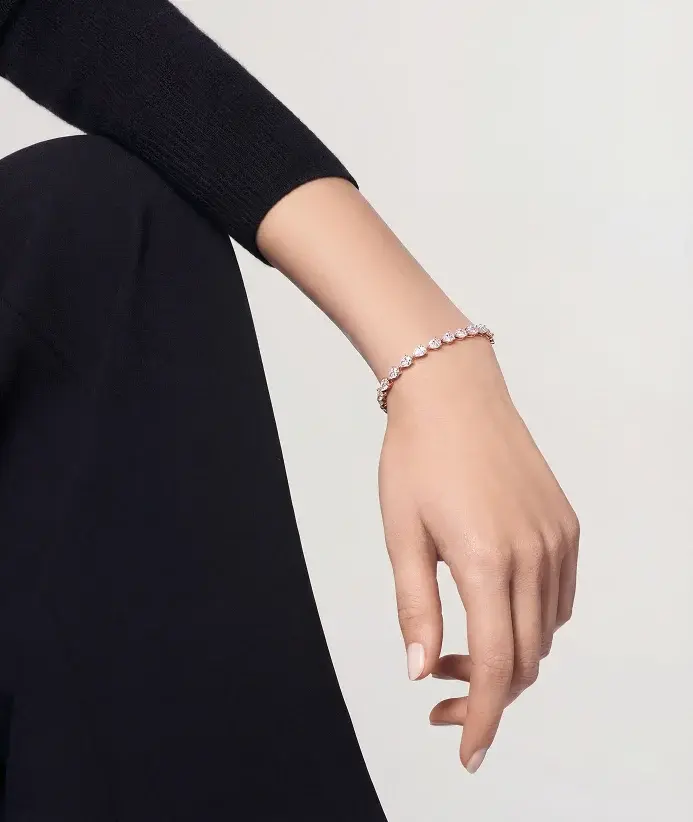 Luxury diamond watch close-up