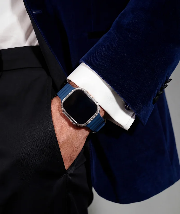 Luxury diamond watch detail