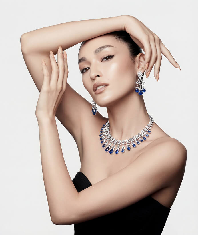 Solara Sapphire Dusk Necklace Set