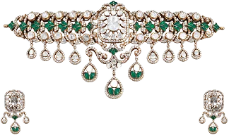emerald-kundan-choker-set